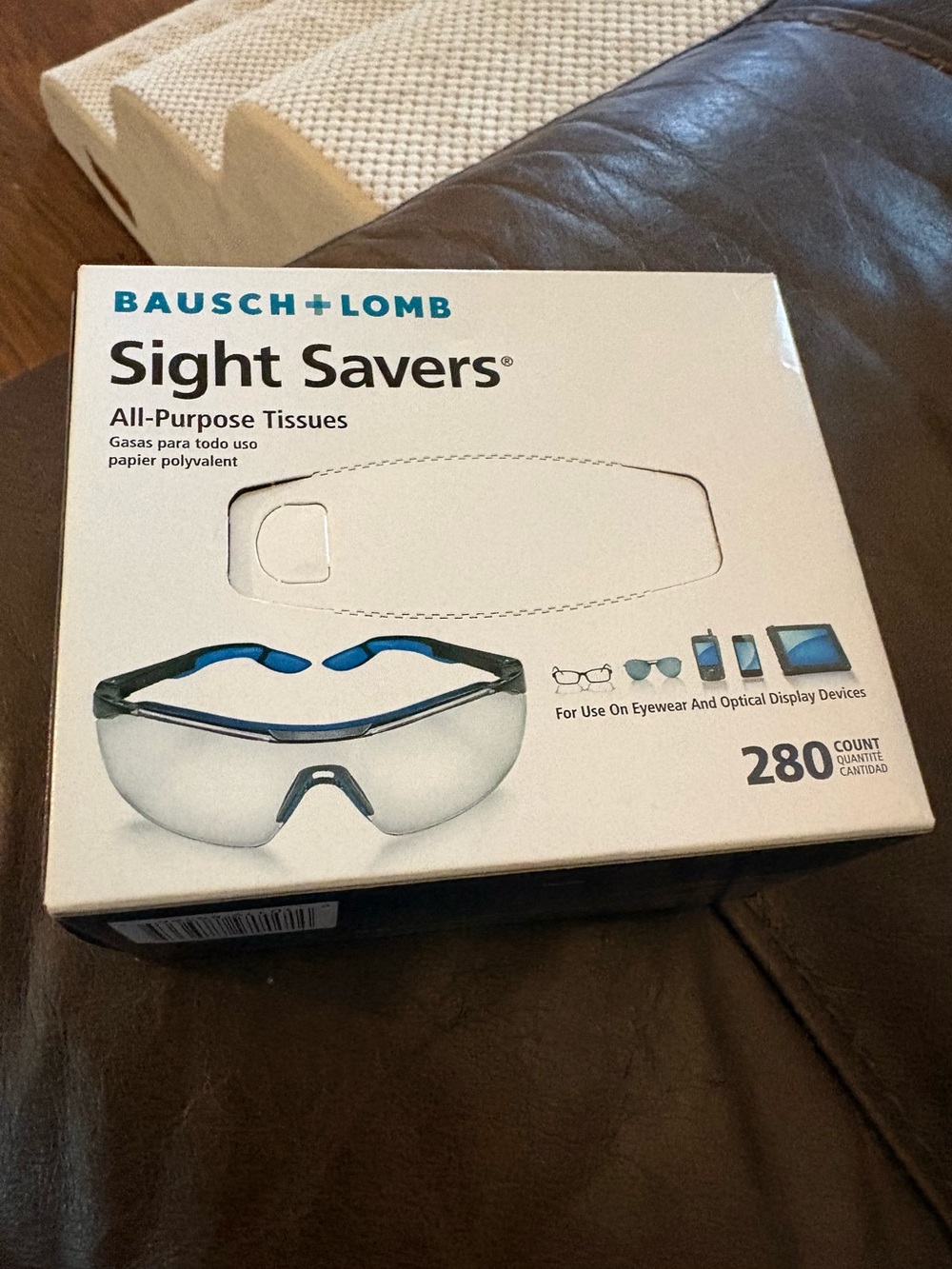 Bausch + Lomb Sight Savers All-Purpose Tissues — Clear/Blue